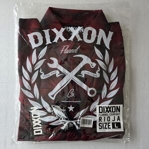 Dixxon Flannel Rioja Australian Exclusive Men's LG Red/Black/Grey Shirt BNIB